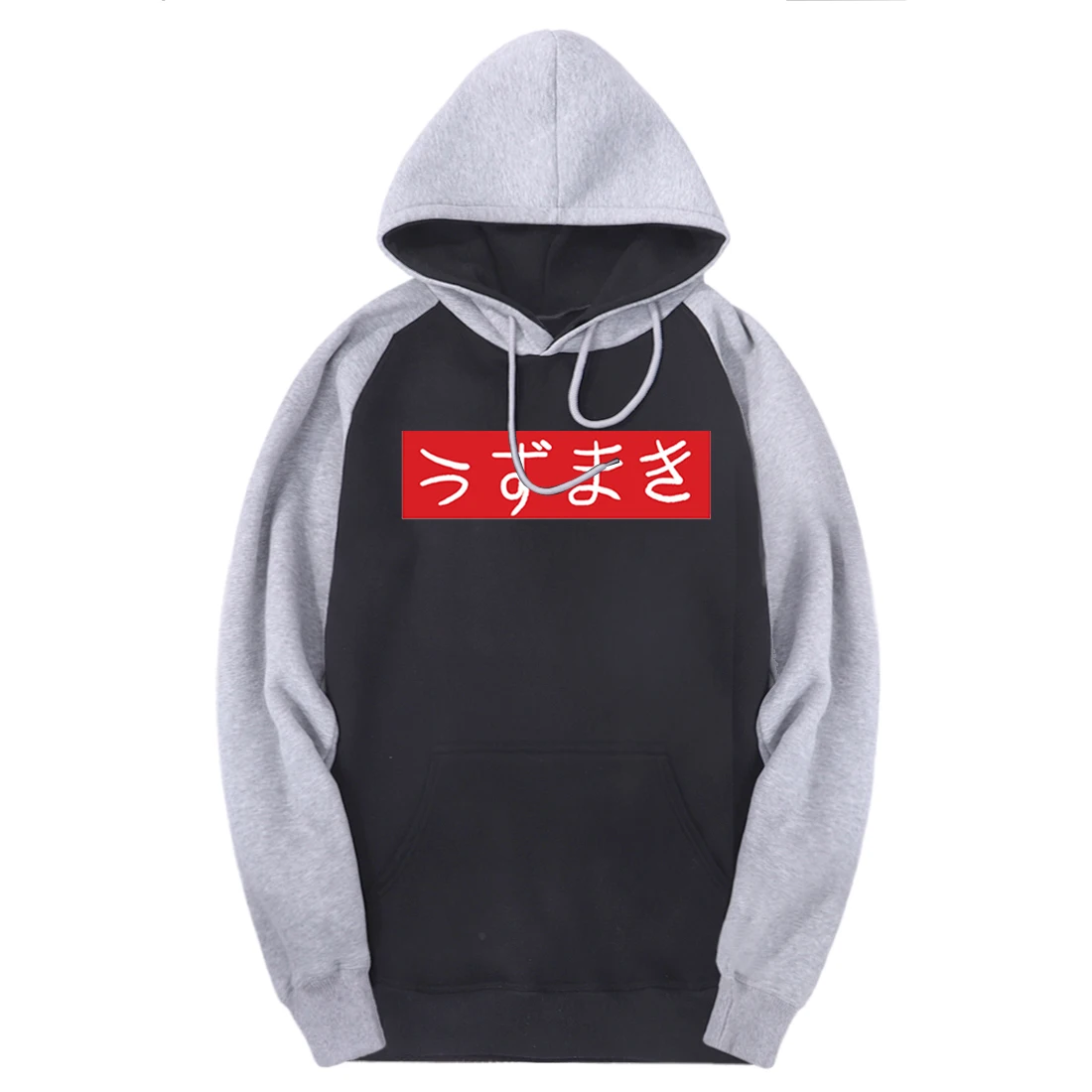 Long Sleeve Japan Anime Raglan Hooded Mens Sweatshirts Casual 2020 Clothing Brand Fleece Hoodies Male Outdoor Black Hoody Homme