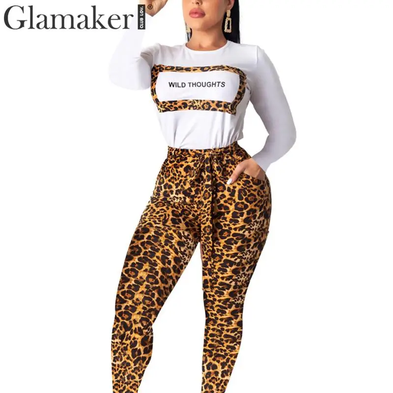 Женский трикотажный комбинезон Glamaker Облегающий с длинным рукавом и надписью