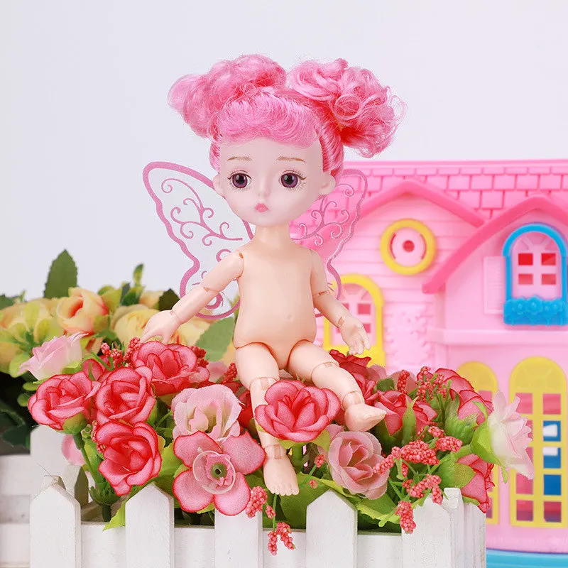 15 см Детская кукла игрушка Щепка волосы наряды куклы для девочек BJD с 3D глазом