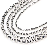 3456mm never fade stainless steel o style necklace chains for diy jewelry findings making materials handmade supplies