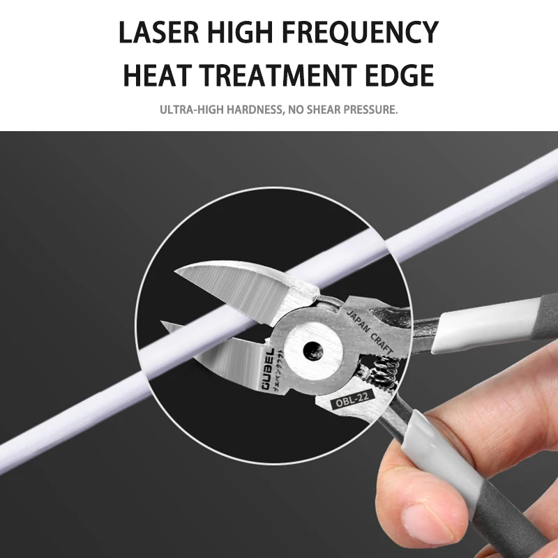 

European Type Cr-V Plastic Pliers Nippers Diagonal Jewelry Circlip Electrical Wire Cable Cutters Cutting Side Snips Hand Tools
