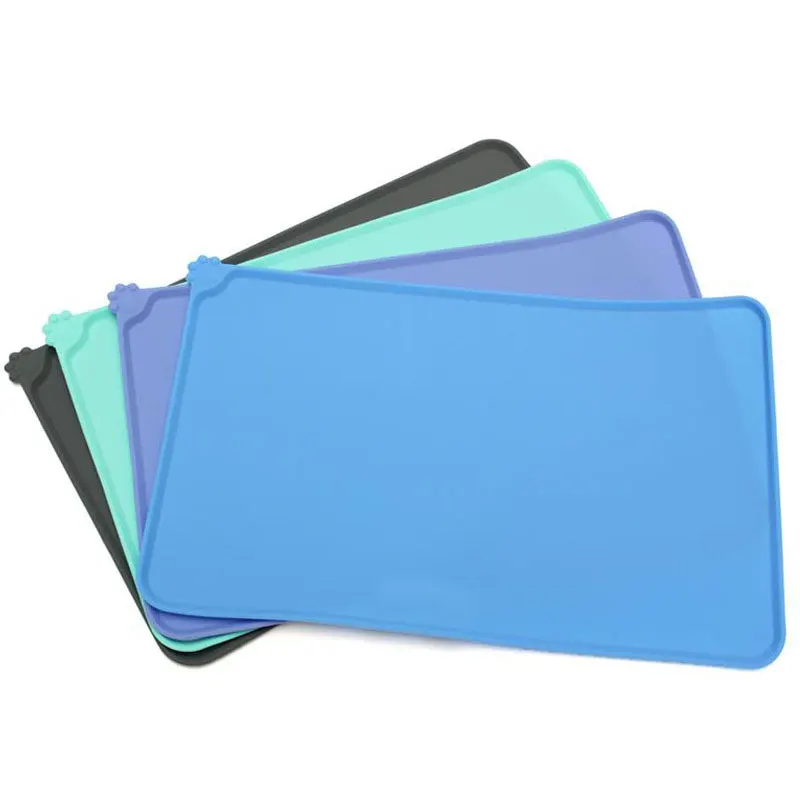 Водонепроницаемый коврик для собак кошек еды силиконовый домашних животных