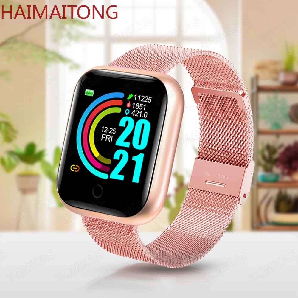 

Bluetooth Smart Watch Men Kids Smartwatch 2020 Rainbow Wrist Women's Watches Sport Fitness Bracelet Tracker For Xiaomi Android