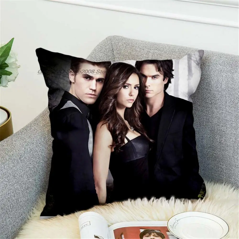

Die Vampire Diaries Kissen Abdeckungen Polyester Zipper Film Rolle Druck Kissen Abdeckung Wurf Kissen Fall Für Auto Sofa