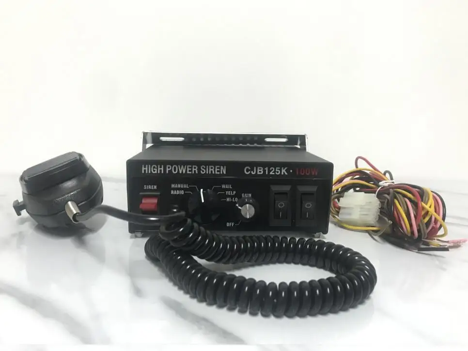Автомобильная сигнализация CJB125K 100 Вт полицейская сирена пожарная машина