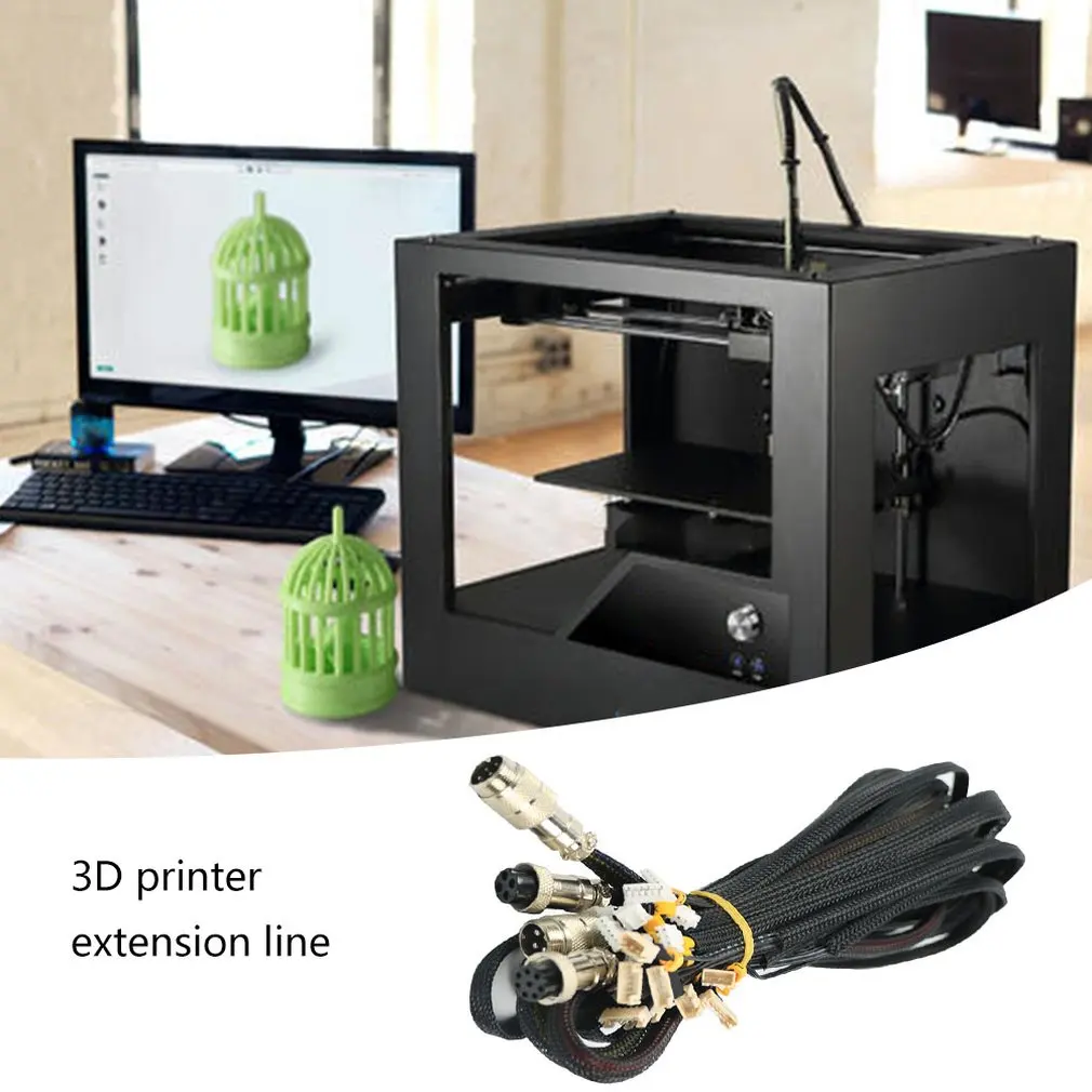 Удлинительный кабель для 3d принтера, 1 метр, детали для 3d принтера, комплект удлинительных кабелей для 3d принтера серии Cr-10/Cr-10S
