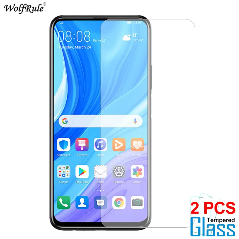 2 piezas de vidrio para Huawei Y9S Y8S Y5P Y6P Y7P Y8P Protector de pantalla de vidrio templado para Huawei Y9S Y5P Y6P Y8P pel&iacute;cula protectora del tel&eacute;fono-0