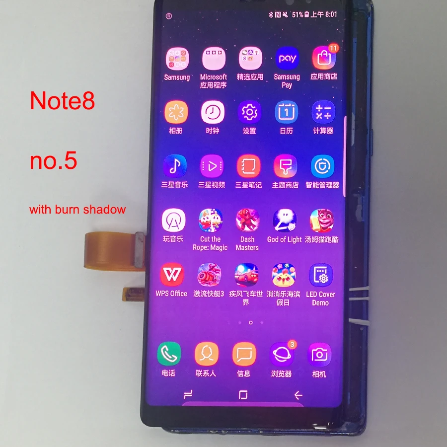 ЖК-дисплей JPFix для SAMSUNG Note 8 N950F панель из стекловолокна сменный дигитайзер |
