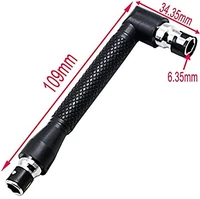 1pc dual head l shaped mini socket wrench 14 6 35mm screwdriver bits key utility tool for routine