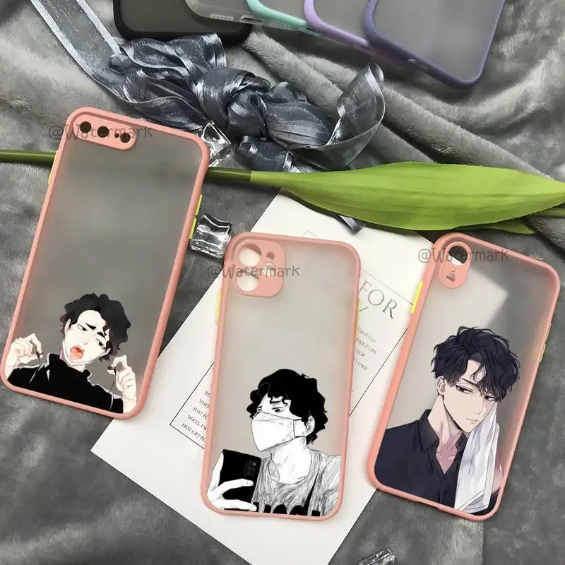 

Sakusa Kiyoomi Haikyuu Phone Case For IPhone 13 12 11 Pro Xs Max X Xr 8 7 Plus Pink Matte Translucent Coque