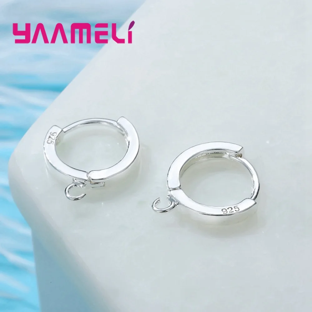 Роскошные серьги кольца из стерлингового серебра 925 пробы для самостоятельного