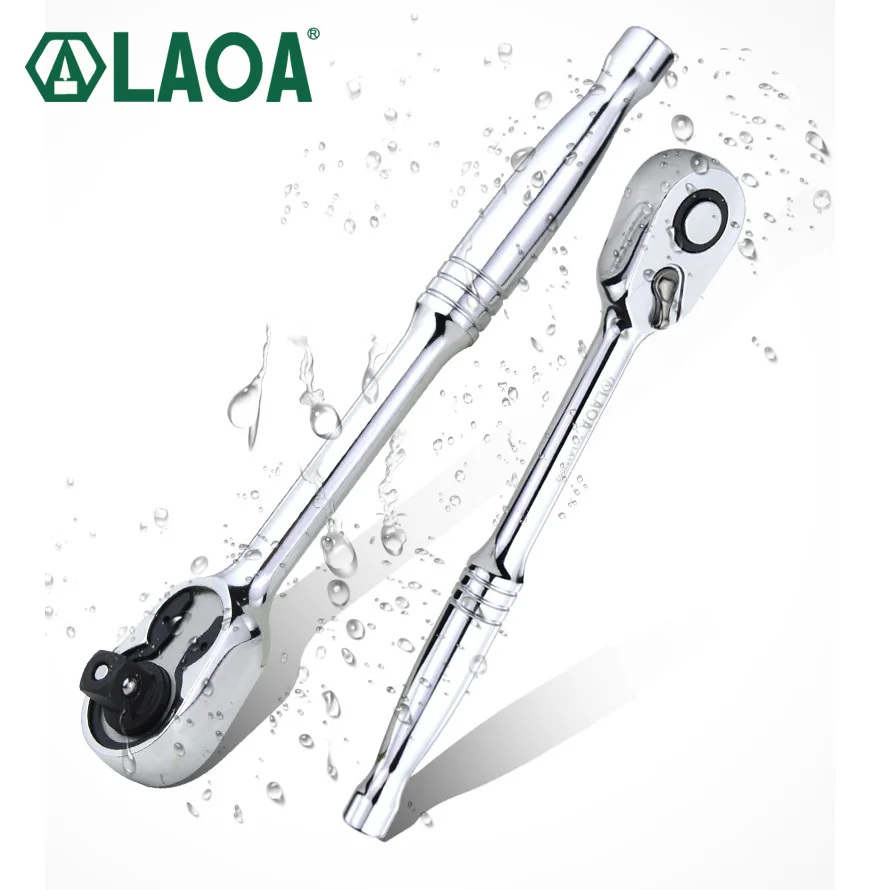

LAOA 1/4" 3/8" 1/2" 48T Ratchet Wrench CR-V Socket Spanner