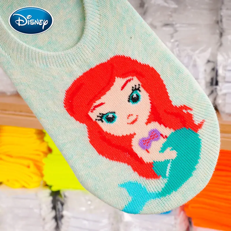Disney короткие запасы мультфильм силиконовые полосы без шнуровки женские носки
