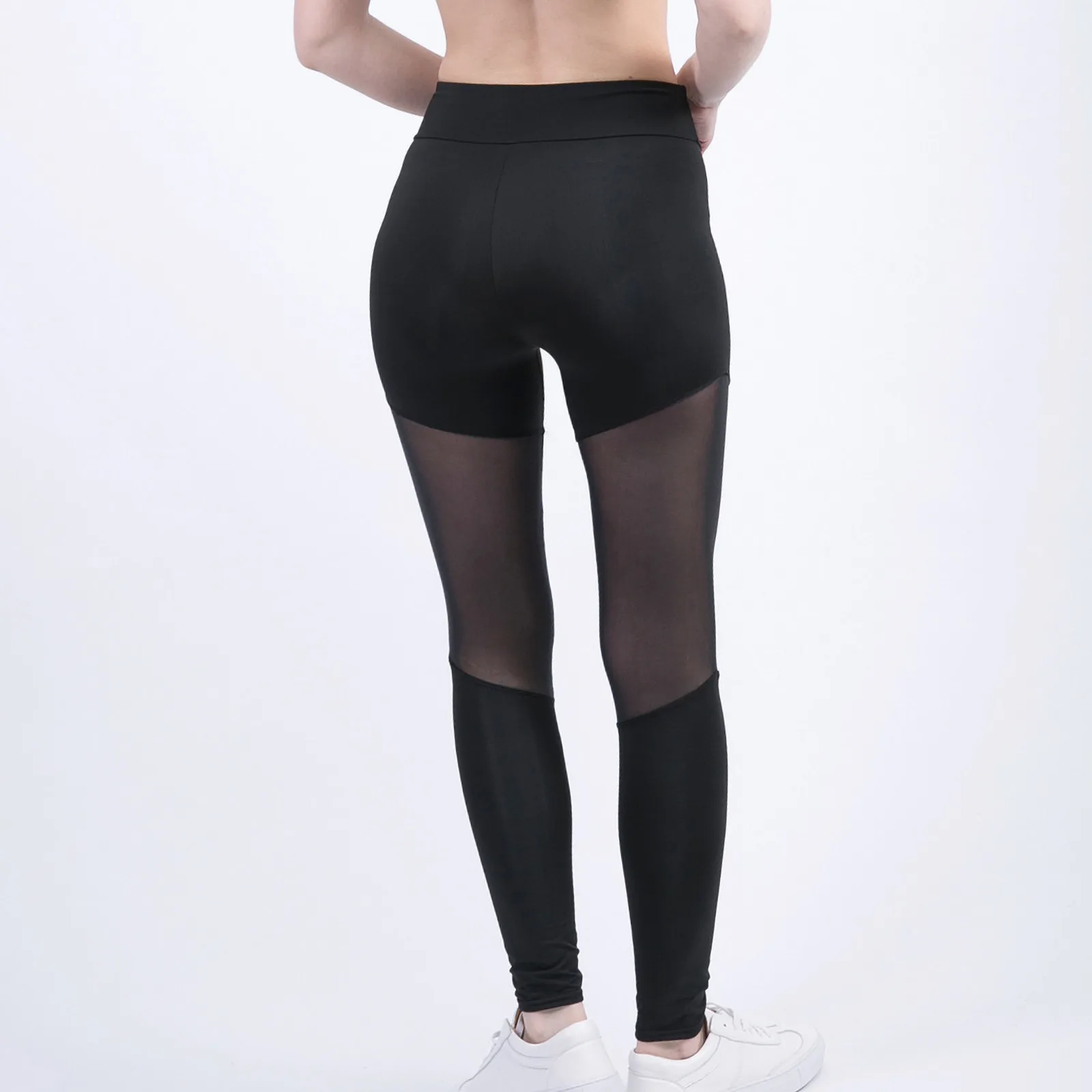 

New Push Up Yoga Leggings Women Sexy Patchwork Mesh Sports Pants Gym Fitness Yoga Pants Seamless Training Leggings Sportswear