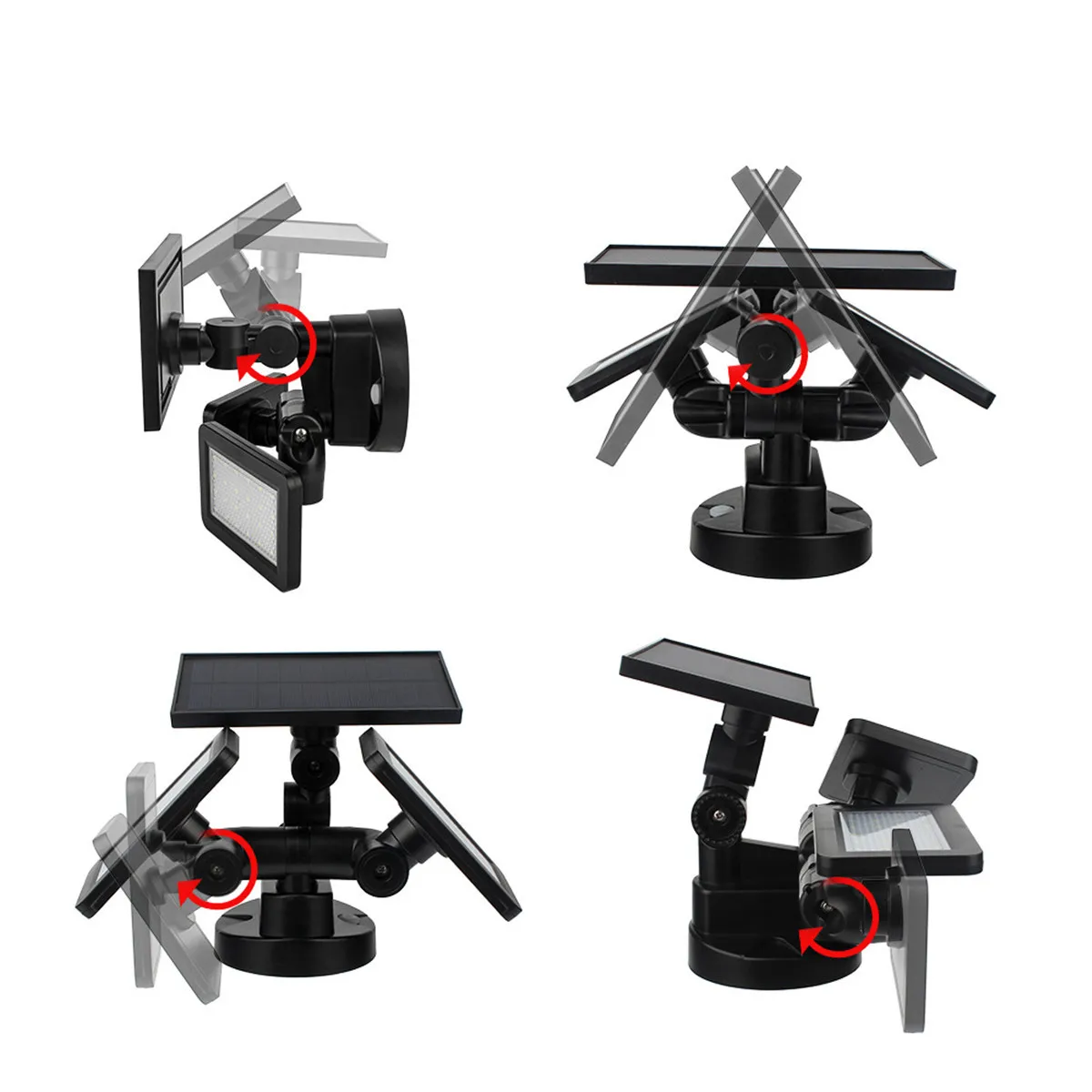 48LED двойная доска садовый свет Солнечный радар индукционный прожектор