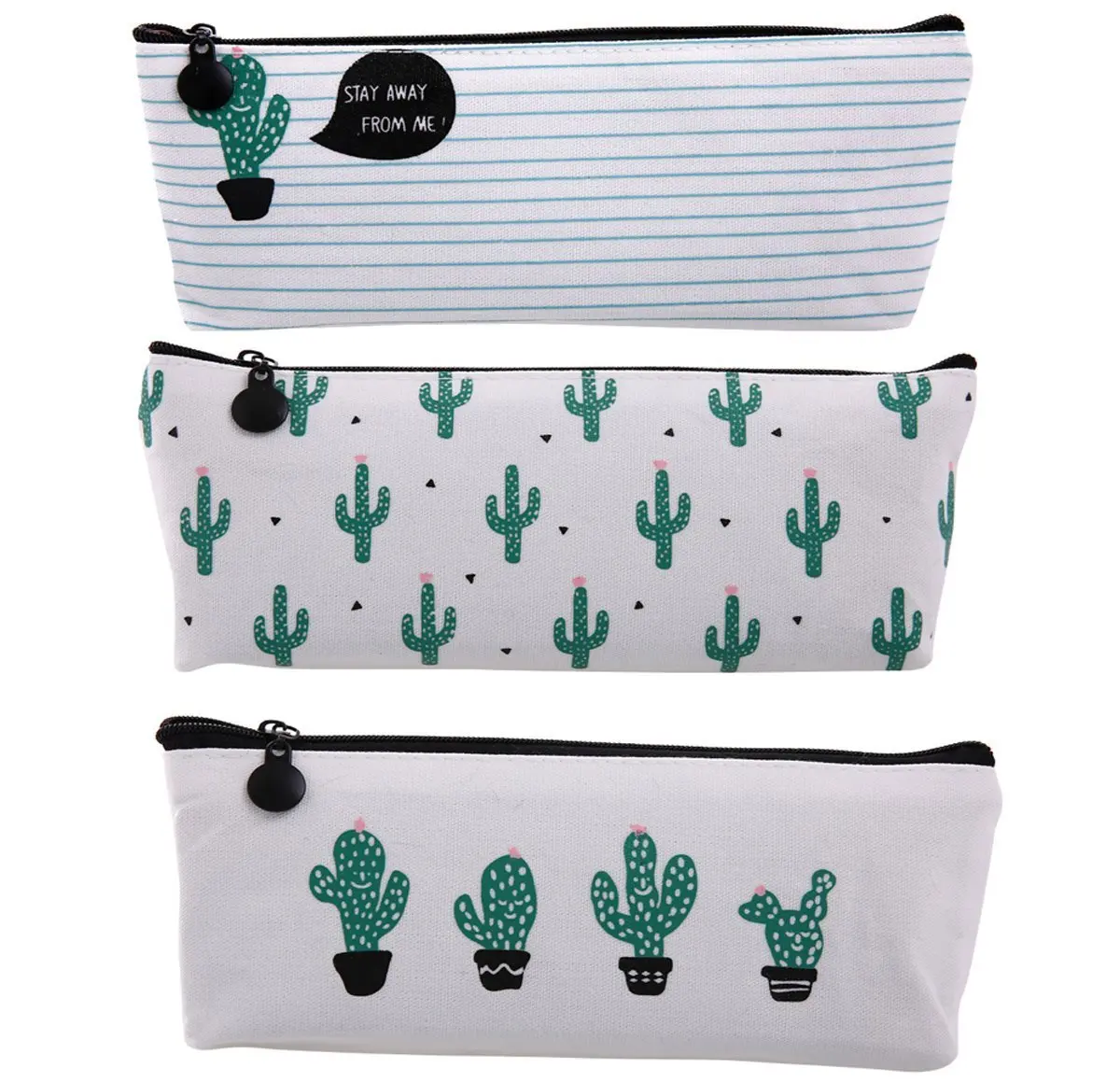 Чехол карандаш кактус милый пасторальный повязку холст коробка макияж сумка