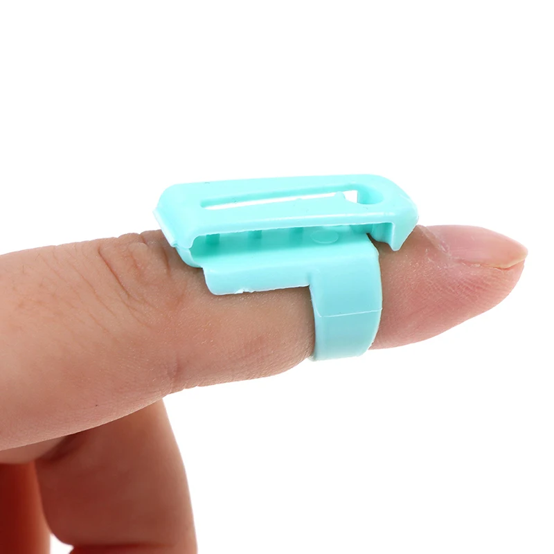 Разветвитель пальцев для вязания шерсти свитера 4 направляющих пряжи наперсток