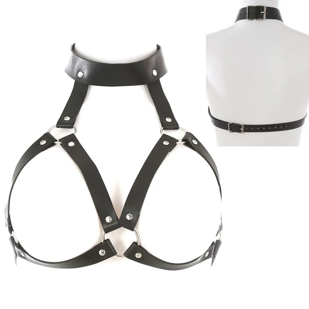 

Leather Lingerie Harness Women Body Sexy Bondage Garters for Stockings Top Suspenders Straps Belt Punk Gothic Cosplay Lingerie