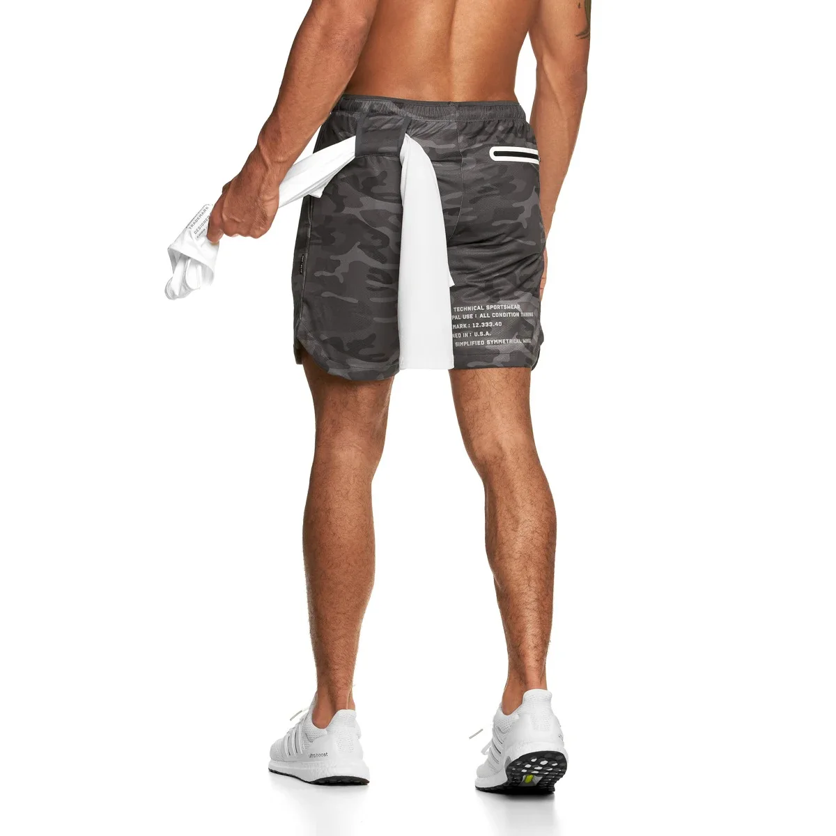 

Summer Quick Dry Men's Runing Shorts Breathable Beach Shorts Men GYM Sport Shorts Fitness Jogging Workout Short Pants Beachwear