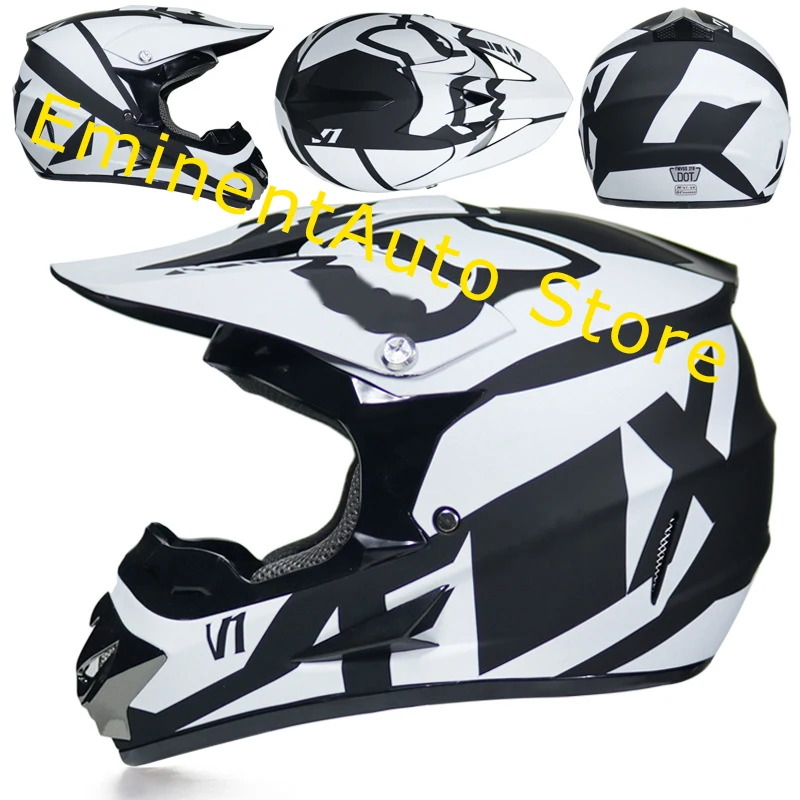 Гоночный мотоциклетный шлем для внедорожника винтажный мотокросса езды на