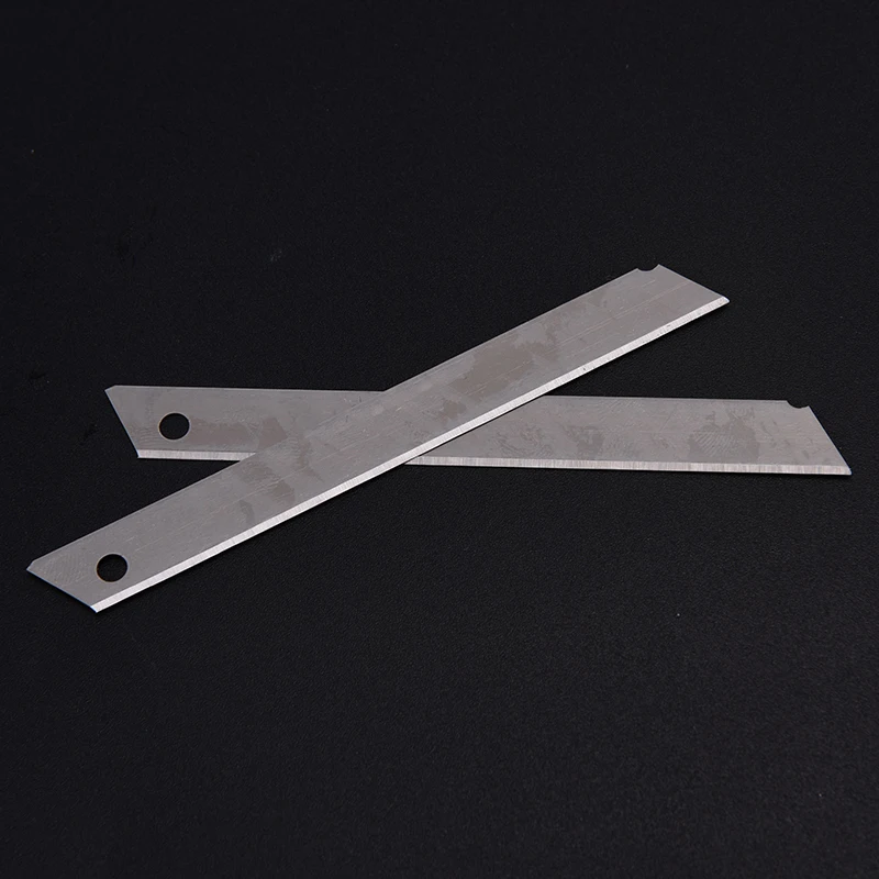 

10pcs/set Utility Knife Blades 9mm Stainless Steel Snap Off Letter Cutter Opener Plastic Replacem