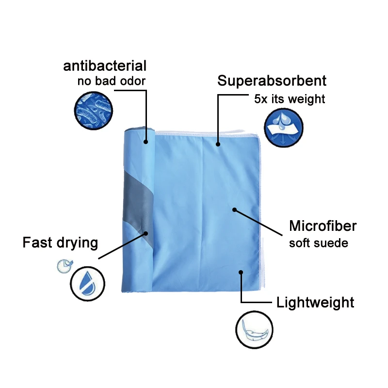 Microfine пляжное полотенце из микрофибры 100x180 для бассейна s Детский Большой Пляжный