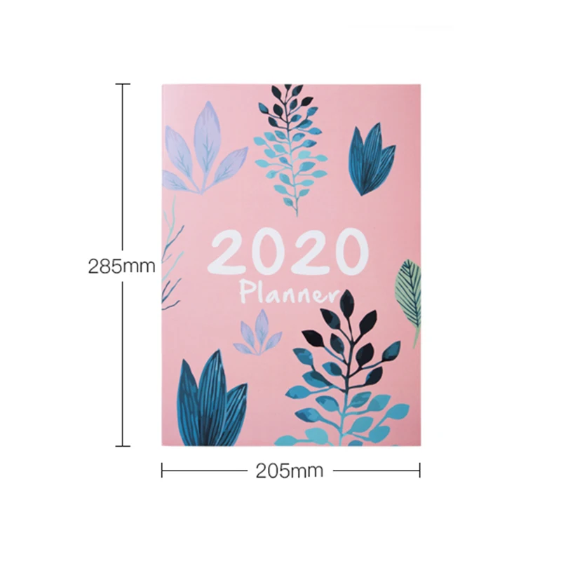 2020 дневник планировщик А4 блокнот ежемесячный недельный календарь записная