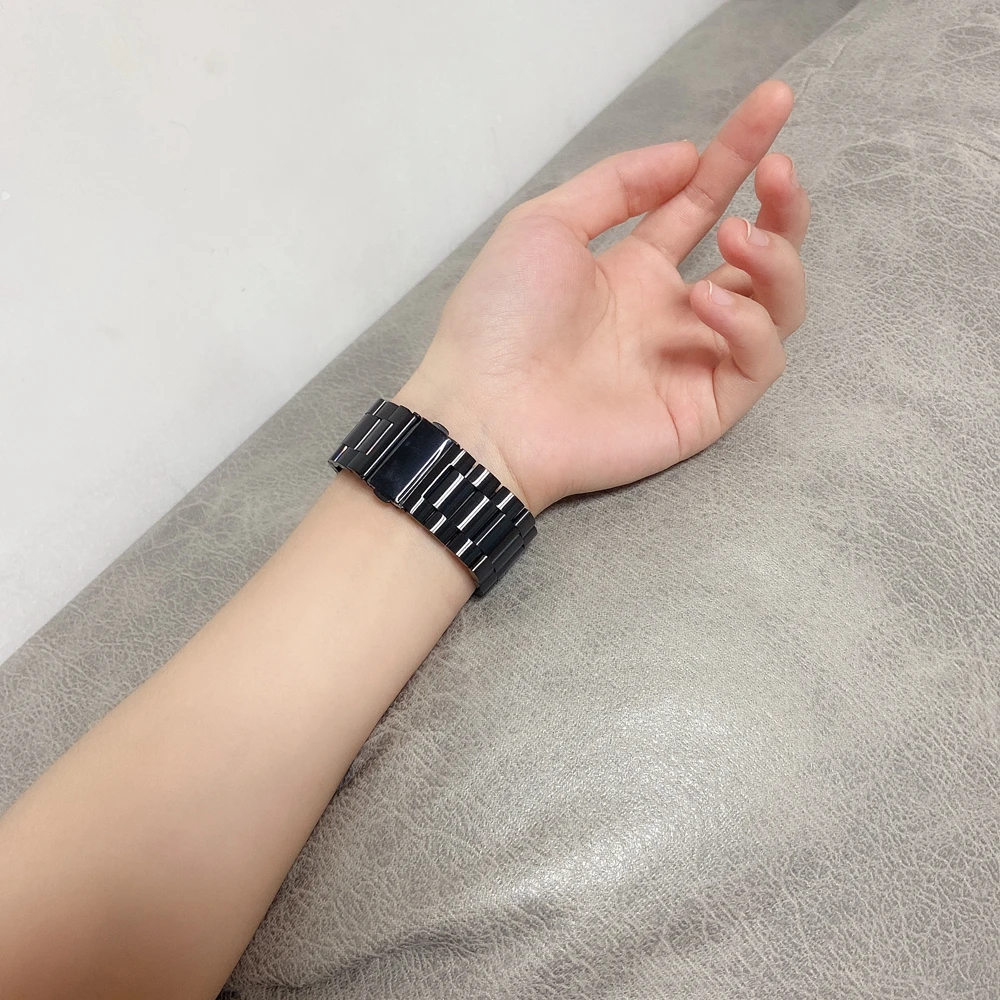 Браслет из нержавеющей стали для Apple Watch Band 38 мм 42 40 44 ремешок Iwatch 4 3 2 1 series 5 6