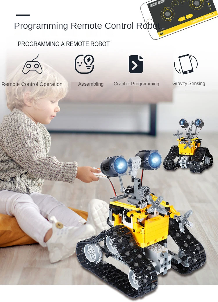 STEM Projects for Kids Ages 8-12 Remote & APP Controlled Robot Building Block Toys Waili Programming Gifts Boys | Канцтовары для