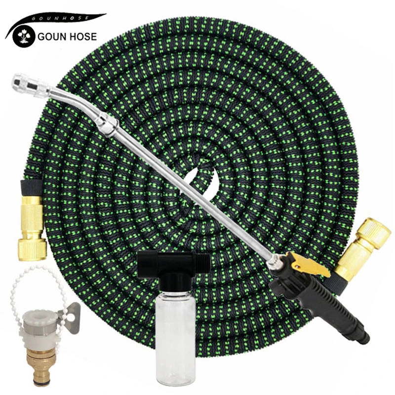 Новый садовый шланг Телескопический волшебный гибкий высокого давления