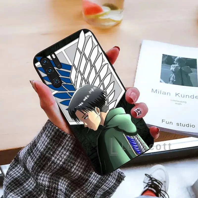 

Anime Japanese attack on Titan Phone Case black For Huawei honor Mate mate P 10 9X 10i 20 30 40 y7 lite pro p smart 2019