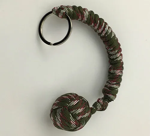 Camouflage green 1 Открытый безопасности защиты черная обезьяна кулак стальной мяч для девушки подшипник самообороны строп ключ выживания - Цвет: Camouflage green 1