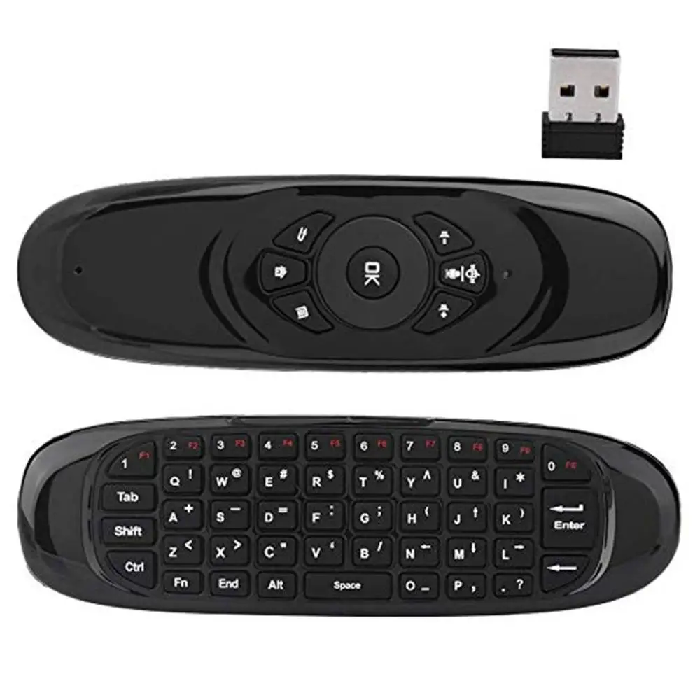 C120 2,4G гироскоп воздушная мышь мини беспроводная клавиатура Русский Английский для Android Smart tv Box PC Windows Mac пульт дистанционного управления