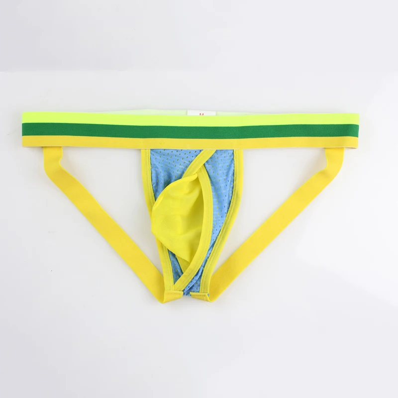 Мужские трусы стринги из нейлоновой сетчатой ткани черные танга бандаж с U