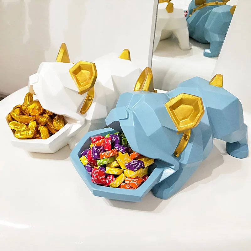 

CREATIVE BULLDOG CANDY BOX DECORATION LUCKY DOG CREATIVE ENTRANCE DOOR SHOE CABINET KEY STORAGE BOX BEST GIFT X3361