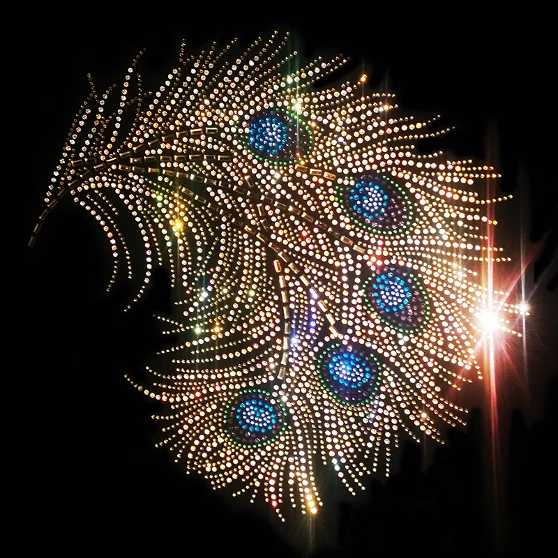 Термопереводные наклейки с рисунком одежда стразы персонализированные DIY Стразы