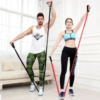 1 Shape Resistance Band Buy Now With Door Buckle 1.2m Latex Rubber Pull Rope Portable Gym Equipment Back Stretcher Home Fitness