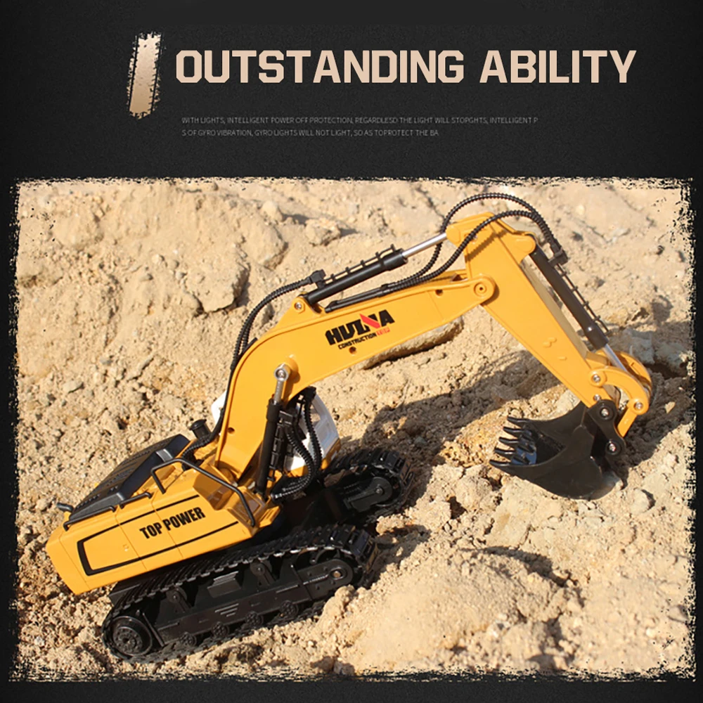 huina 116 rc грузовик caterpillar сплав модель т