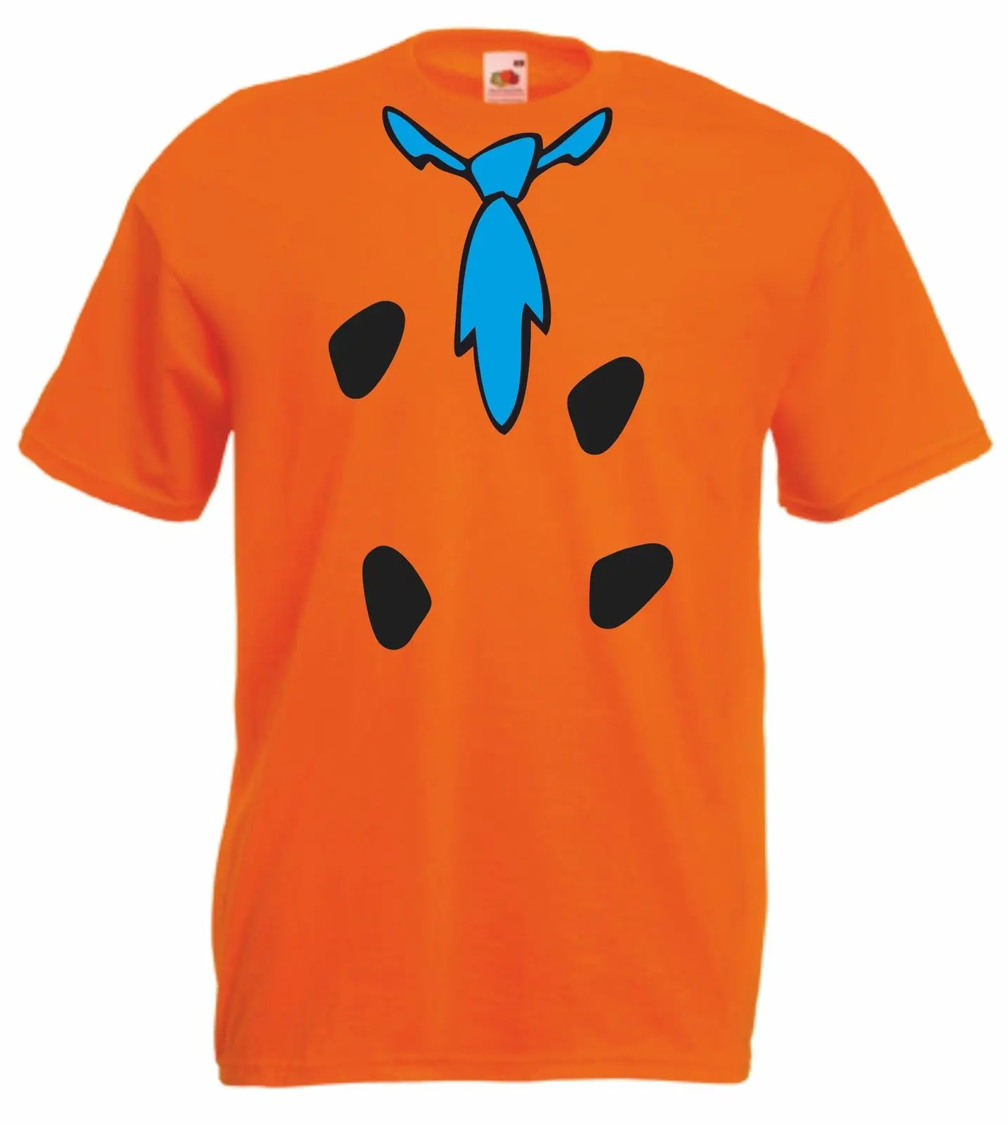 FRED FLINTSTONE Мужская забавная футболка с круглым вырезом и героями мультфильмов.