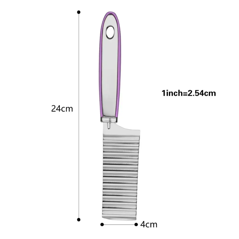 FISSMAN волнистый нож из нержавеющей стали ручные фри резаки для картофеля овощей