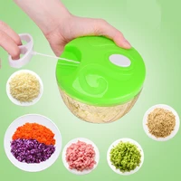 4 kinds of color kitchen hand held vegetable manual chopper multifunctional household meat skein machine