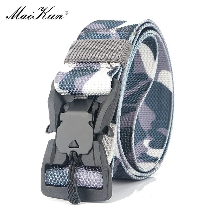 camouflage3 Maikun нейлоновые пояса для мужчин, ремень с металлической пряжкой, открытый охотничий ремень, военный инвентарь, боевой тактический Мужской ремень - Цвет: camouflage3