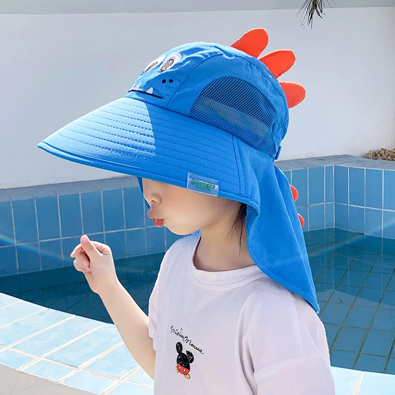 

Summer Baby Sun Hat Cartoon Children's Bucket Hats Boys Girls Sun Visor Cap UV Sun Protection Caps for Kids Outdoor Essential