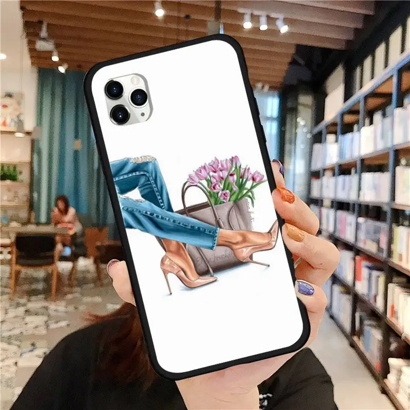 

VOGUE Girl boss coffee Phone Case for iPhone 11 12 pro MINI XS MAX 8 7 6 6S Plus X 5S SE 2020 XR
