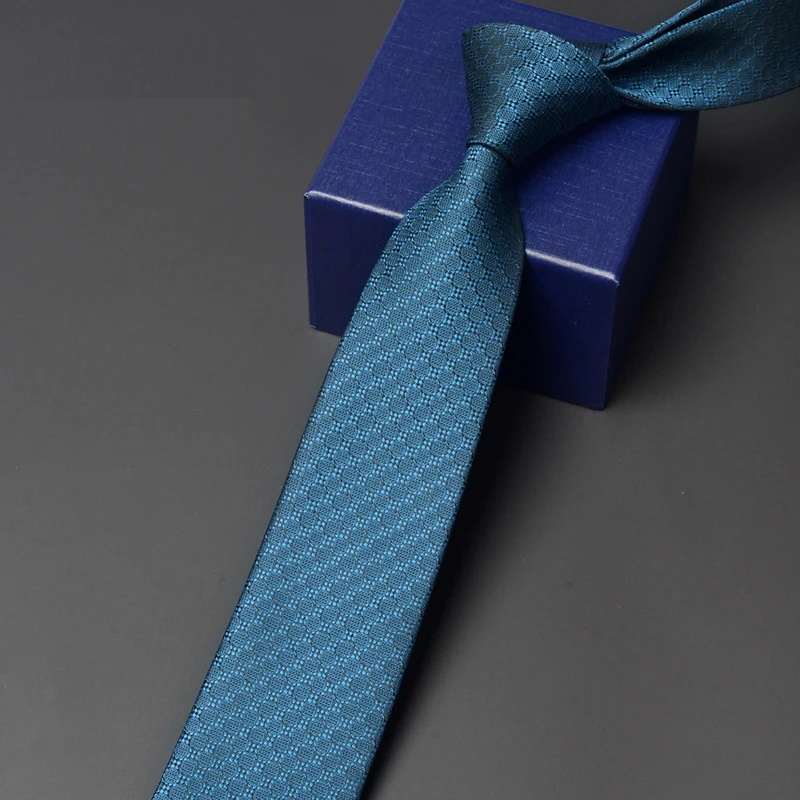 Men's Formal Ties High Quality 6CM Slim Necktie Groom Romantic Wedding Neck Tie Fashion Business Tie for Men with Gift Box