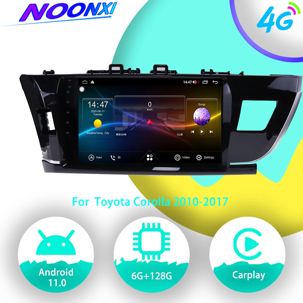 

128G For Toyota Corolla 2010-2017 Android Car Radio Stereo Autoradio Auto Audio GPS Navigation Multimedia Player DVD Head Unit