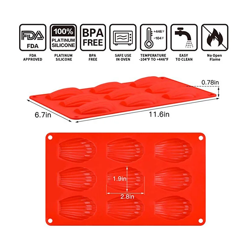Силиконовые формы для торта в виде ракушки конфеты антипригарные силиконовые