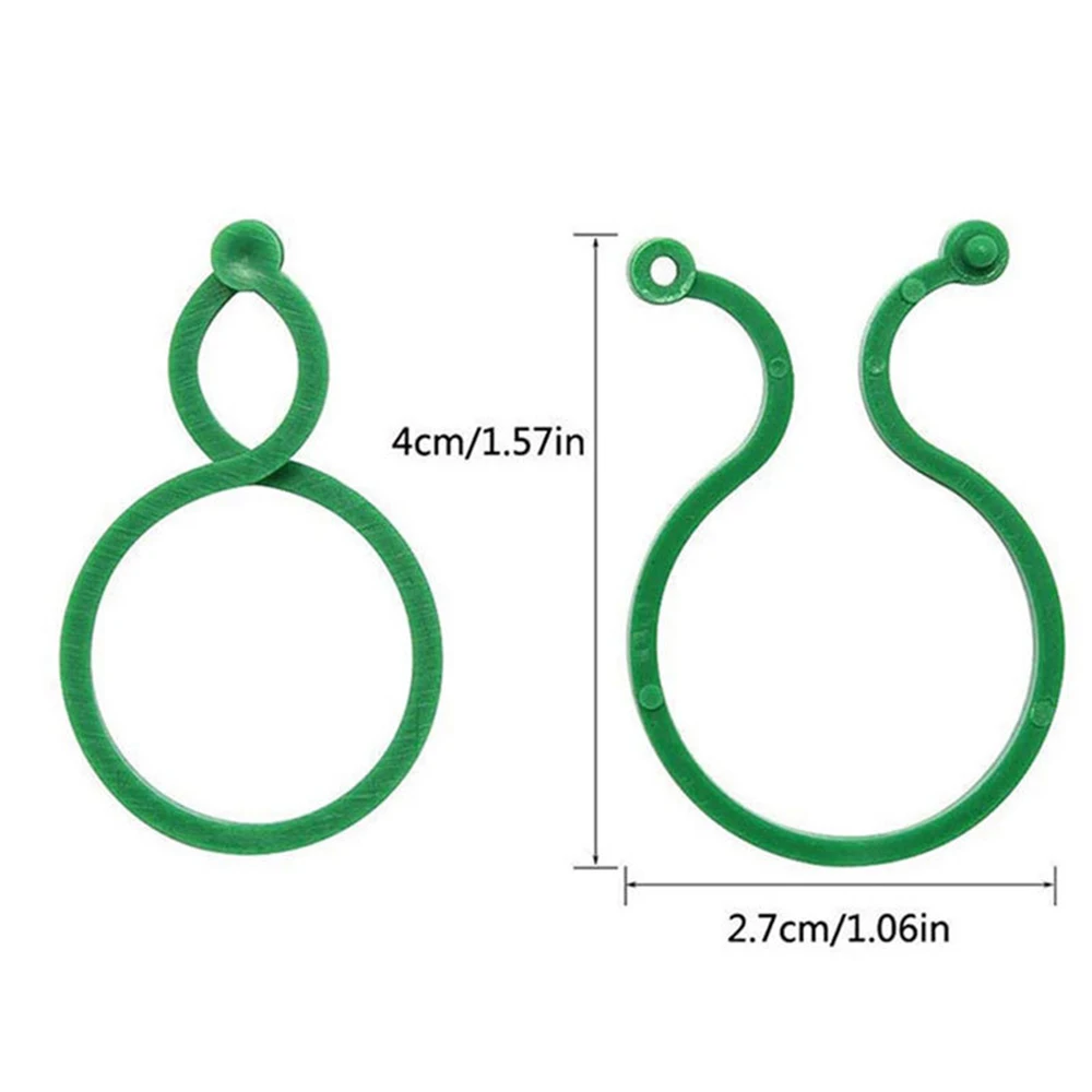 

30/50/100pcs Vine Strapping Clips Buckle Ring Garden Fixed Belt Tree Tie For Climbing Plants Garden Accessories