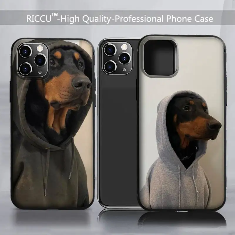 

Animal Dachshund Doberman dog Phone Case For iPhone 13 12 11 Pro XS MAX mini 8 7 6 6s Plus X XR iphone 13 Pro phone case