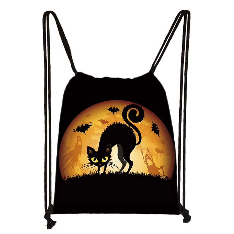 skdholloween13 Подарочная сумка для Хэллоуина, трюк или сумки для лечения, сумка для ведьмы, Сумка с кулиской, вечерние сумки для хранения конфет, Детская сумка с тыквой, упаковочная коробка - Цвет: skdholloween13